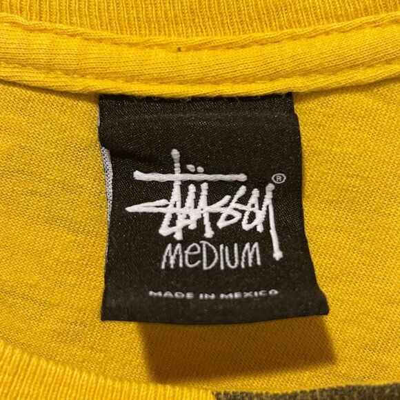Vintage Stussy All Over Print Short Sleeve T-Shirt Men’s Sz M - Picture 5 of 5